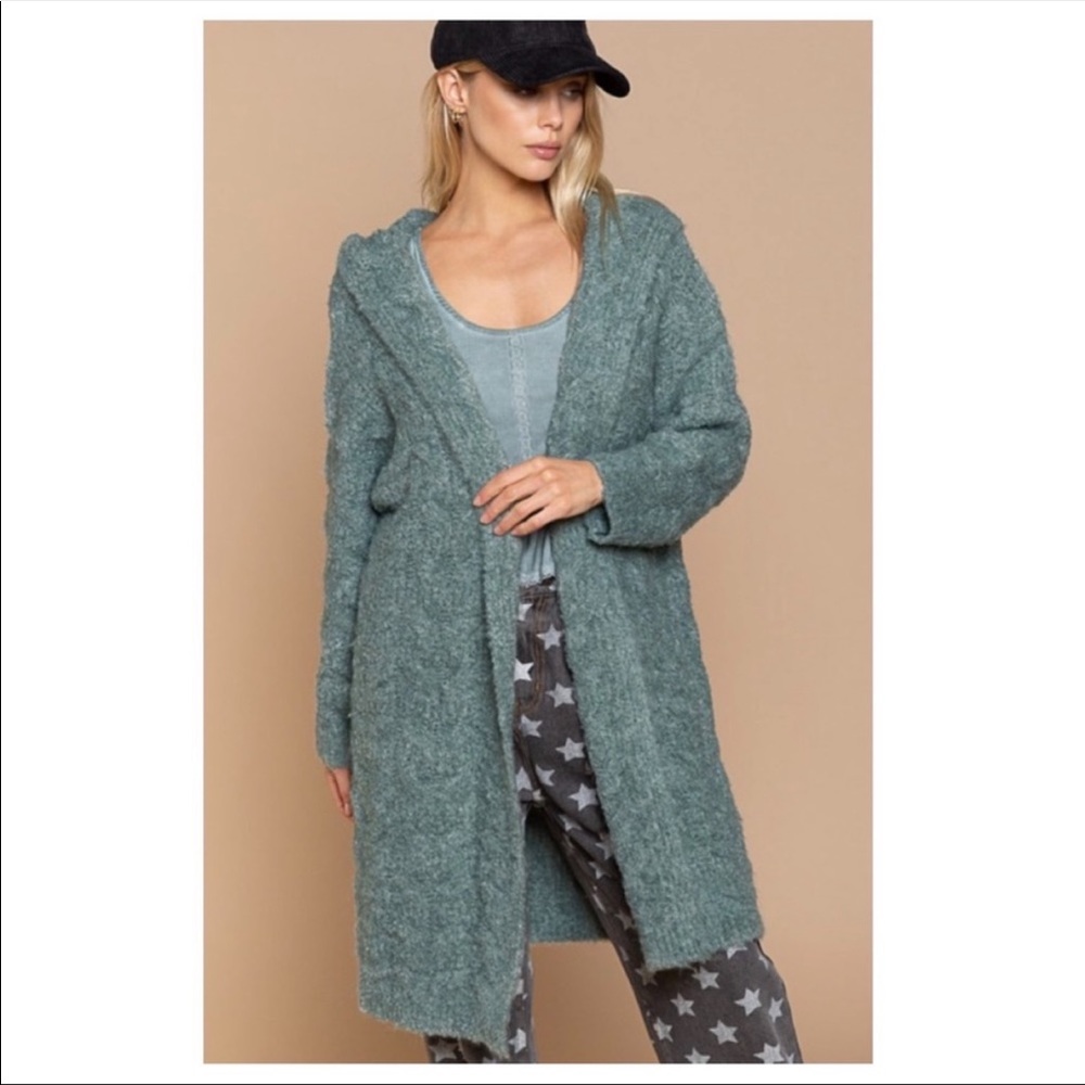 POL Long line hooded sweater